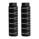 thumbnail image 1 of Uxcell 2 Paquete de Pivotes de Bicicleta de Aleación de Aluminio Antideslizantes Ajuste de 3/8 pulgadas con Línea Delgada Negro Oscuro, 1 of 7