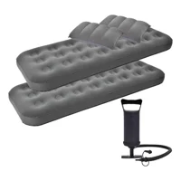 Genérico - Colchón Inflable Individual Doble Gris