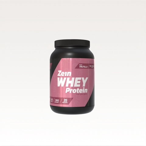 Proteina Whey 1,1Kg 35 Porciones Frutilla - Zein