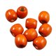 thumbnail image 2 of 100 piezas te?idas alrededor de cuentas de madera de madera para ni?os joyería artesanal bricolaje naranja, 2 of 5