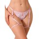 thumbnail image 1 of INSPIRE CHIC Bragas de Encaje Floral para Mujer con Liguero, Tanga con Aberturas, Talla Grande, Rosa Claro, 1 of 5