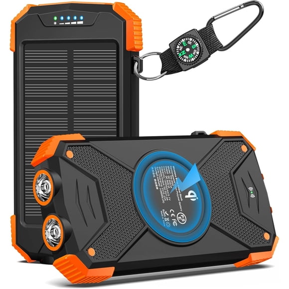 Cargador Solar BLAVOR 10000mAh Inalámbrico USB-C Outdoor