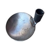 Magideal - Herramienta De Tanque Séptico, Cuchara De Lavabo Redondeada, Removedor De Lodos De Metal, Cucharón De Agua, Cuchara De Alcantarillado, Cuchara De , Hierro De 20 Cm
