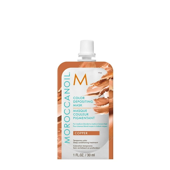 Mascarilla depositante de color Moroccanoil Copper 30 ml