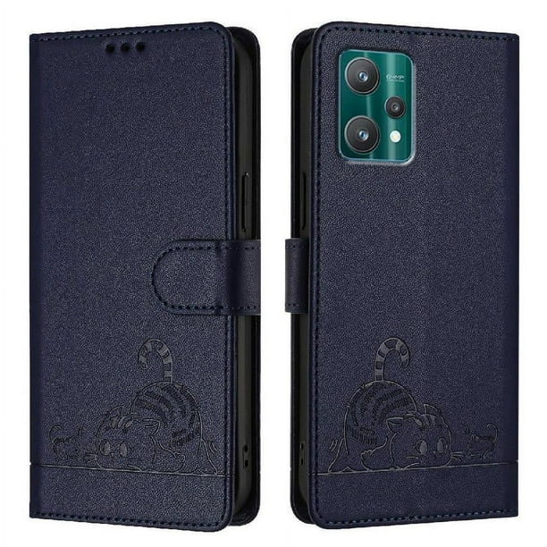 Funda tipo cartera FOXDOCK para Motorola Edge 40 PRO 5G con soporte, ranuras, RFID, diseño de gato