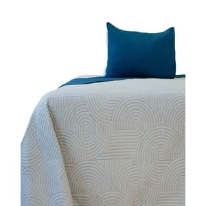 Cubrecama Quilt Bicolor Plaza Y Media Doral