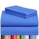 thumbnail image 1 of Juego de sábanas LuxClub Queen de 4 piezas con bolsillo profundo de 41 cm, azul marino, 1 of 8
