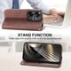 thumbnail image 3 of Funda Flip FOXDOCK para Xiaomi POCO F6 5G , Estilo Billetera con Diseño Rombo, Correa de Mano y Soporte, Uso Diario, 3 of 6