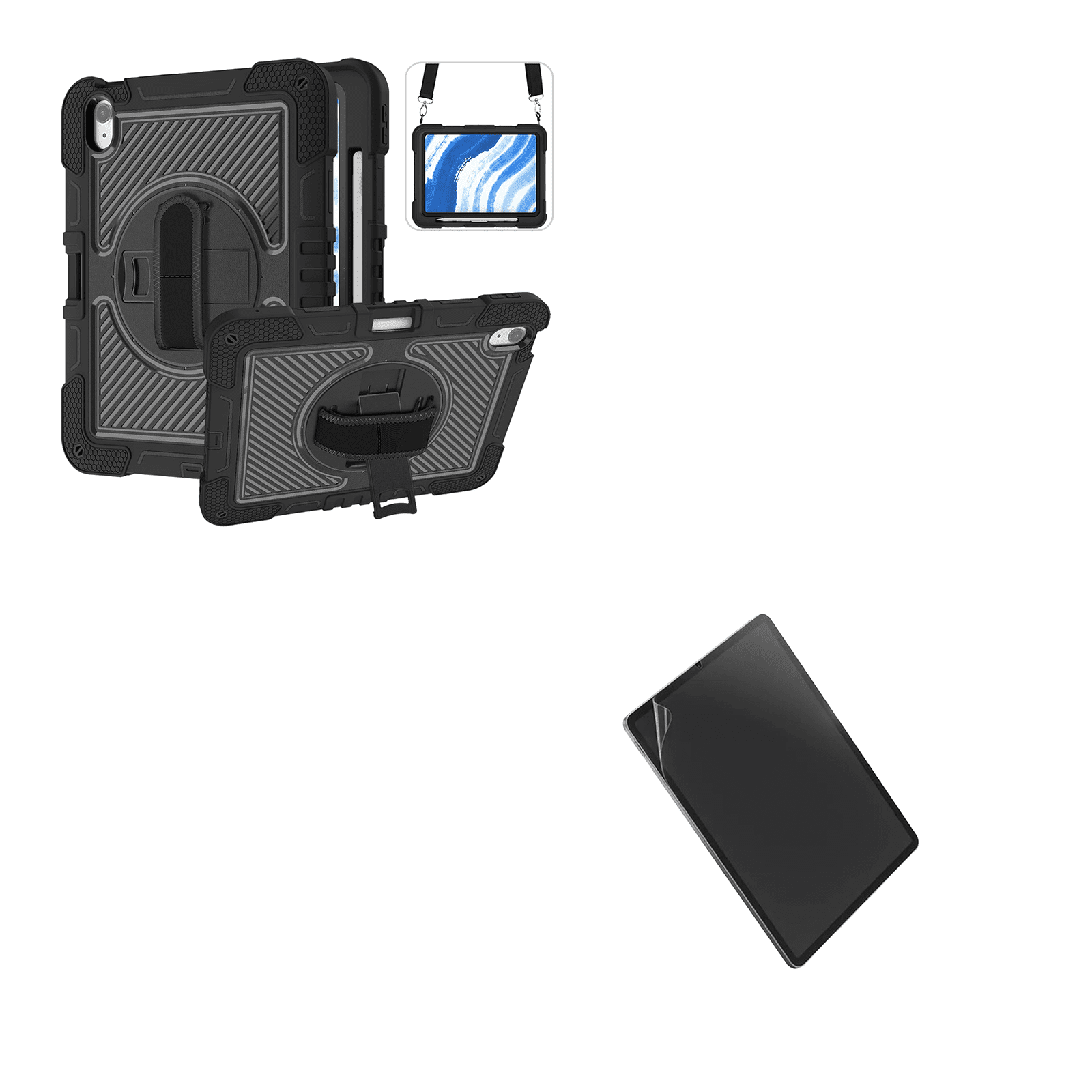 Joigo - Funda Armadura 360 Lamina Matte Para Ipad Air 11 M4 2026 Negro