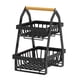 thumbnail image 1 of Cesta De Alambre Rectangular De Metal De 2 Niveles, Color Negro, Para Mostrador De Recepción De Cocina, 1 of 6