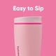 thumbnail image 2 of Vaso de café Owala SmoothSip Slider, aislante, 350 ml, rosa, 2 of 5
