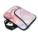 thumbnail image 3 of Fundas para portátil XMBFZ de neopreno de 14 a 15,6 pulgadas con bolsillos en mármol rosa, 3 of 6