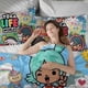 thumbnail image 3 of Juego de ropa de cama Toca Life Soft3D Printed Nordic Cover con funda nórdica y funda de edredón. Juego de 3 piezas que incluye fundas de almohada y funda. Mhine Waab, 3 of 3