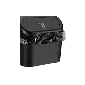 Genérico - 2 Pcs Basurero Para Auto Portátil Con 10 Uds Bolsa De Basura, Color Negro