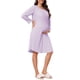 thumbnail image 4 of INSPIRE CHIC Camisón de Maternidad para Mujeres con Mangas Largas y Almohadillas Integradas para Lactancia Materna M Púrpura, 4 of 6