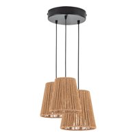 Genérico - Lámpara Techo Colgante 3 Luces Tejida Estilo Bohemio Jhn