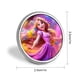 thumbnail image 2 of Enredados: Princesa Rapunzel-Theme Round Button Badge: Premium Metal Construction, Ideal for High-End Events 2.8 cm, 2 of 6