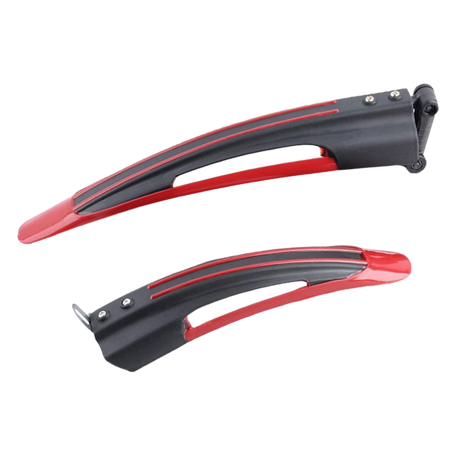 Magideal - Guardabarros De Bicicleta De Montaña, Conjunto De Guardabarros De Liberación Rápida, Cubierta Completa, Alargamiento, Ampliación, Protección De Neumát Rojo