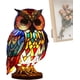 thumbnail image 3 of Lámpara de búho de Tiffany - Lámpara de animales, lámpara de vitral - Luces de noche para guardería infantil, lindas luces de animales para mesa para habitación de bebé y decoración de niños pequeños, 3 of 7