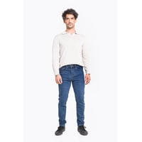 Idem - Jeans Hombre Slim Azul Focalizado Suave 46
