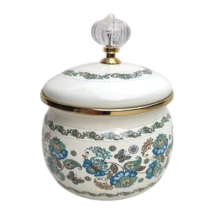 Bothyi - Azucarero Versátil Con Tapa, Tarro Para Frutos Secos, Ideal Para La Encimera Del Hogar, Cafetería, Color Blanco