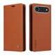 thumbnail image 1 of Funda Billetera de Cuero para iPhone 17 Air con Tarjetero y Soporte - Tapa Magnética Marrón, 1 of 5
