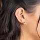 thumbnail image 3 of Aretes Barzel chapados en oro de 18K con bolitas, 3-10 mm, paquete de 5, 3 of 8