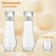 thumbnail image 3 of Dispensador de enjuague bucal de vidrio VITVITI 260 ml con vaso con tapa, juego de 2, 3 of 3