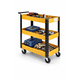 thumbnail image 1 of Carrito Multiusos Herramientas Taller Mecanico Resiste 120kg Amarillo, 1 of 5