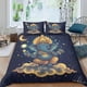 thumbnail image 1 of Juego de funda nórdica Indian Idol, juego de ropa de cama 3D, funda de edredón decorativa de microfibra y poliéster con fundas de almohada, cremallera, juego de 3 piezas., 1 of 3