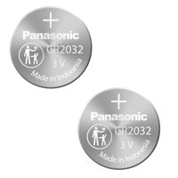 Batería Panasonic Cr2032, Pila De Litio Tipo Moneda, 3 V (Paquete De 2)