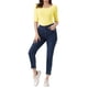 thumbnail image 2 of INSPIRE CHIC Camisetas de Mujer para Regreso a Clases con Cuello de Barco, Mangas Medias, Ajustadas, para Capas, Camiseta Suave Talla L Amarillo Claro, 2 of 6