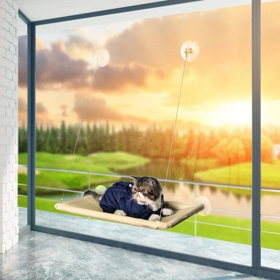 Genérico - Cama Cuchas Hamaca De Ventana Para Gatos Animales Mascotas