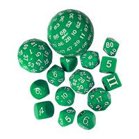 Bothyi - 15 Uds Juguetes De Entretenimiento Juego De Dados Para Juegos De Mesa De Rol Favores De Fiesta Verde