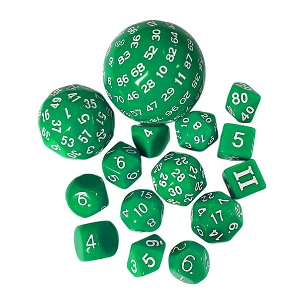 15 Uds Juguetes De Entretenimiento Juego De Dados Para Juegos De Mesa De Rol Favores De Fiesta Verde