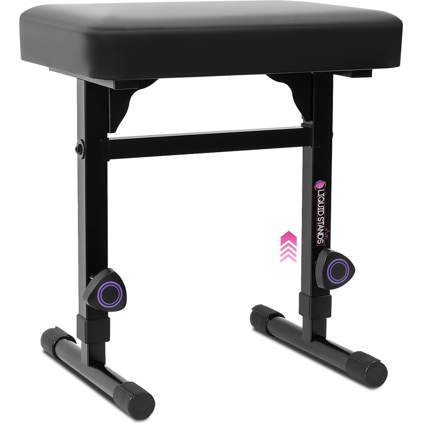 Taburete Ajustable Piano Bench Liquid Stands De Piel Sintética