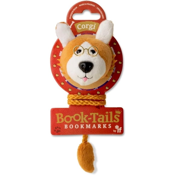 Peluche Book-Tails Book-Tails Corgi con gafas con montura metálica