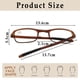 thumbnail image 4 of Gafas de lectura portátiles plegables TR para hombres y mujeres, gafas de lectura antiguas con película azul, 4 of 5