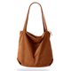 thumbnail image 1 of Bolso de mano de pana para mujer, informal, con cremallera, de gran capacidad y bolsillos., 1 of 7