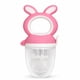 thumbnail image 1 of Alimentador de frutas para bebé BunnyLuxe de silicona, alivio para la dentición, rosa, 1 of 6