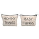 thumbnail image 1 of Set de bolsas de lona Pearhead Mommy and Baby para madres primerizas, 1 of 6