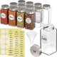 thumbnail image 1 of Juego de 12 tarros de especias Simple Houseware 177 ml, 1 of 4