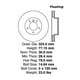 thumbnail image 2 of Disco Freno para auto BMW 530i 2003-2010 Delantero, 2 of 3