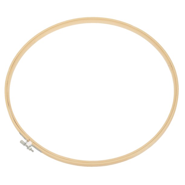 Aro de bordado redondo de bambú de 13" Uxcell para anillo de punto de cruz