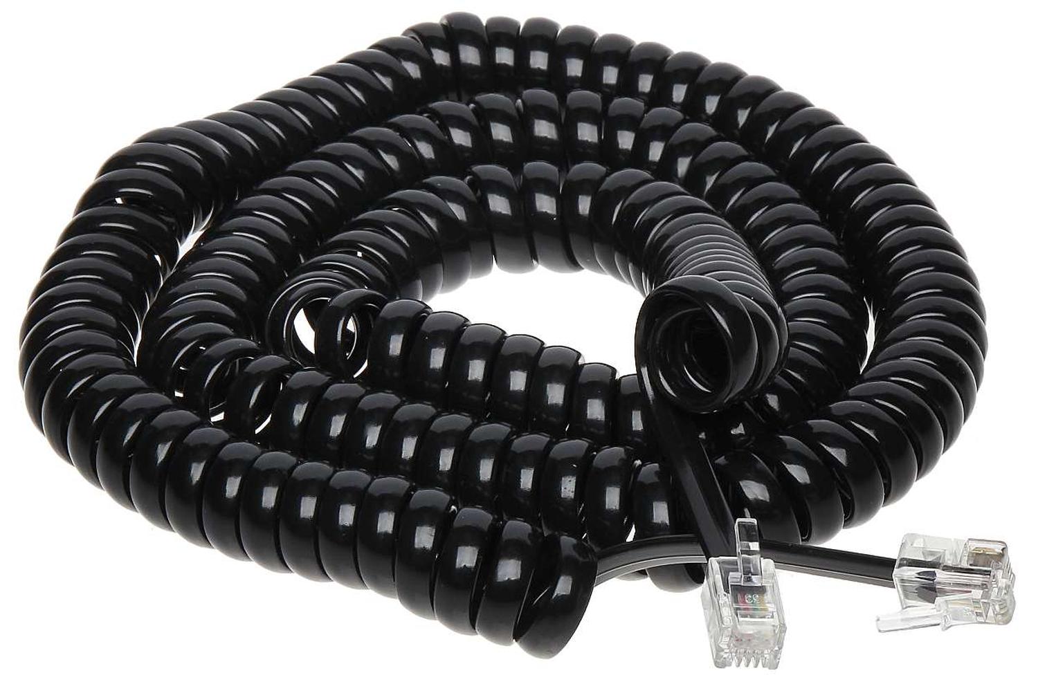 Gen - Cable Espiral Auricular Telefono Red Fija 7 Metros Retractil Multicolor