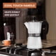 thumbnail image 4 of Cafetera Express Bellemain para Estufa de Aluminio Blanca para 6 Tazas, 4 of 6