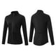 thumbnail image 1 of Chaqueta de yoga y fitness de nailon de felpa para otoño e invierno, con cremallera completa, elástica, para correr, de manga larga, color negro, 1 of 6