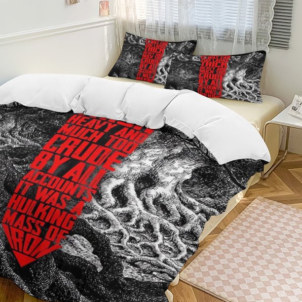 Berserk Anime Home Bed 3-piece Set Classic Japanese Anime Polyester Wash Student Dormitory Set