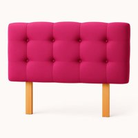 Ethan Desing - Respaldo 2 Plazas Botón Repujado Fucsia