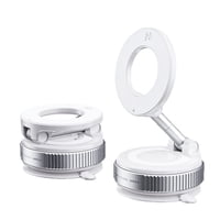 Xusx111 - Soporte De Teléfono De Succión Magnética De Vacío, Soporte De Teléfono De Copa De Succión Plegable Y Retráctil Para Coche / Gimnasio / Espejo / Superficie Lisa, Compatible Con Iphone Android